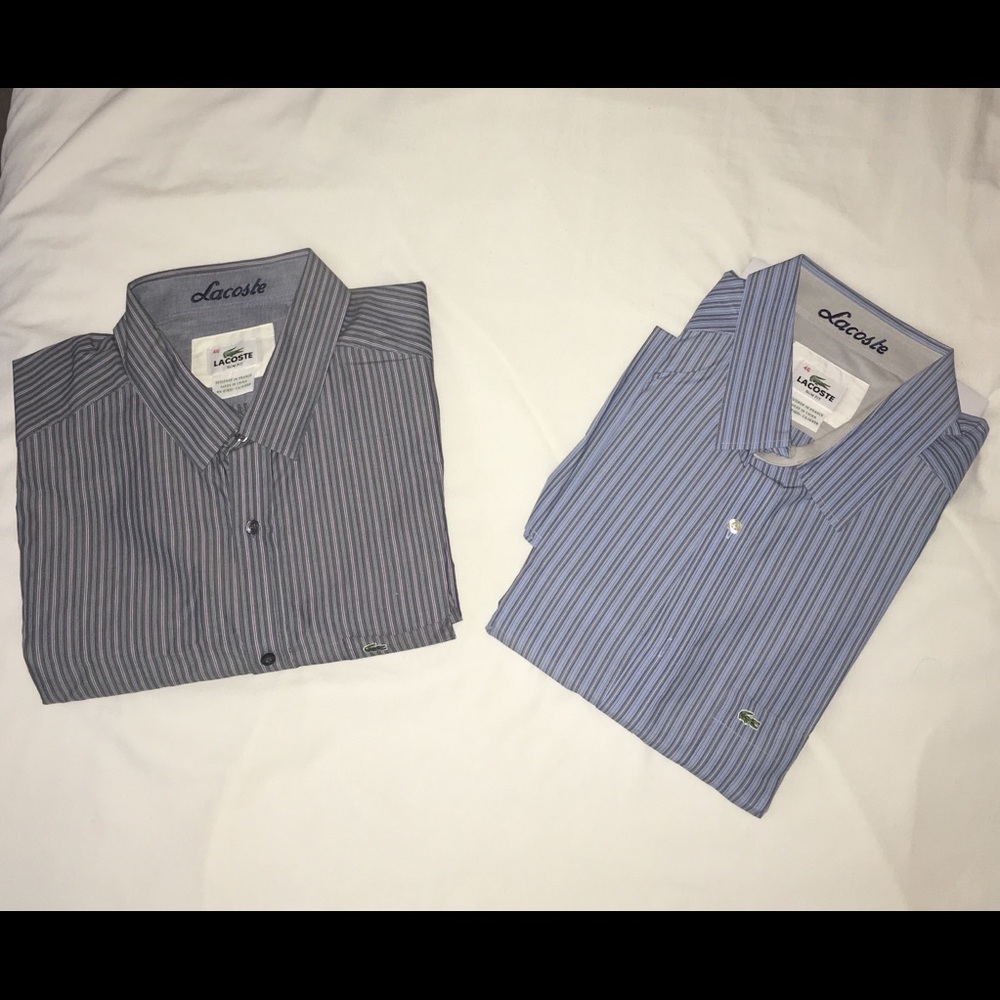 Lacoste Button-ups - Size 44 and 46